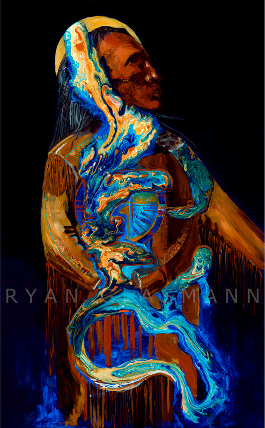 "Budded on Earth to Bloom in Heaven" Original (SOLD)